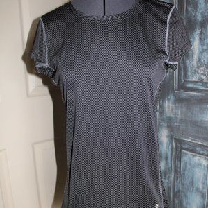 Run Girl Run Black Short Sleeve Top